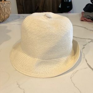 BRIXTON white ribbed Bucket hat